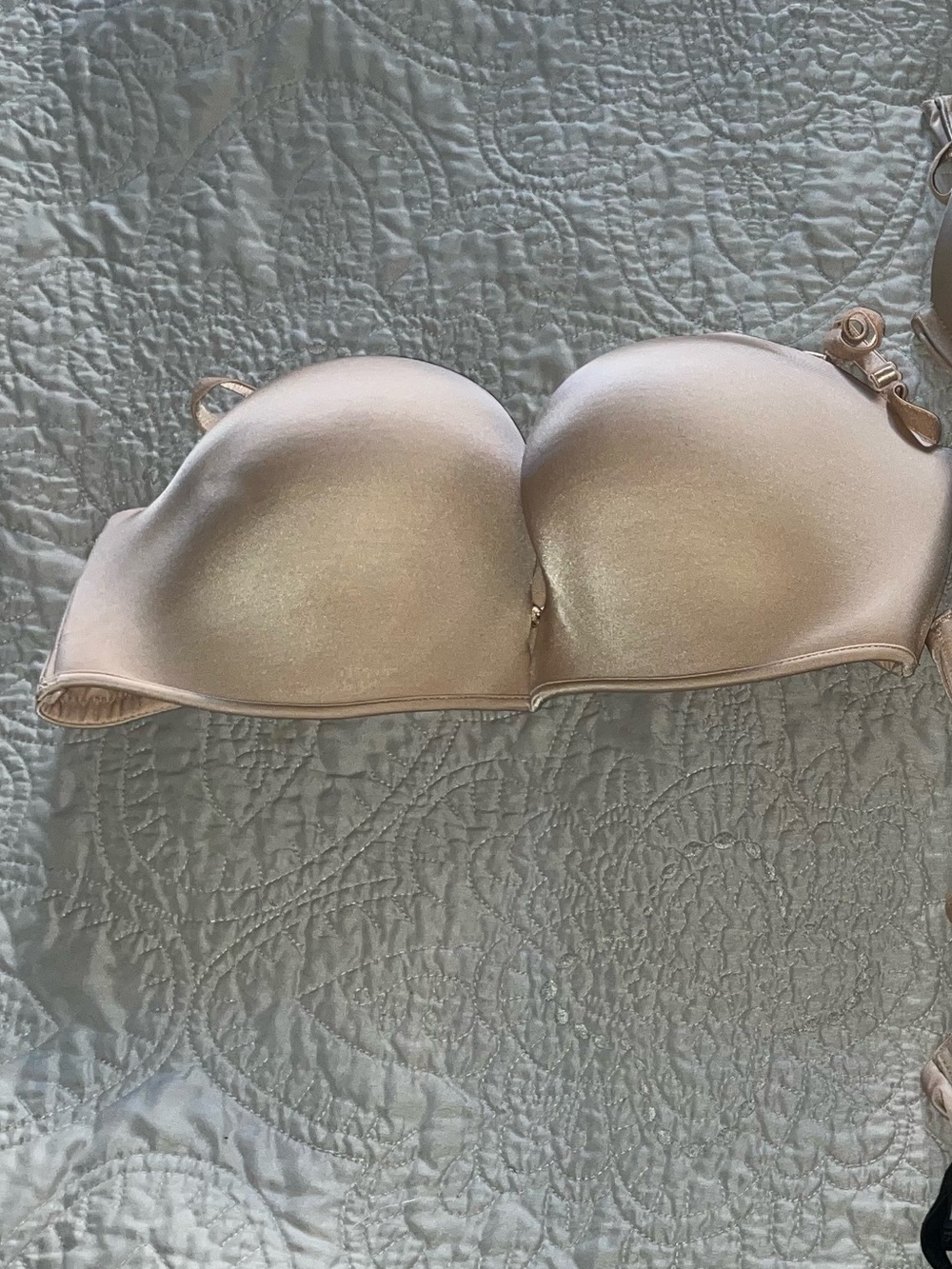 Nude Satin Push-Up Bra - Women Intimates & Sleepwear